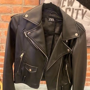 Zara leather jacket